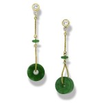 310674 Green Jade Drop Earrings